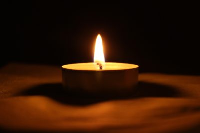 Faith - Believing that lighting a candle will support your belief.