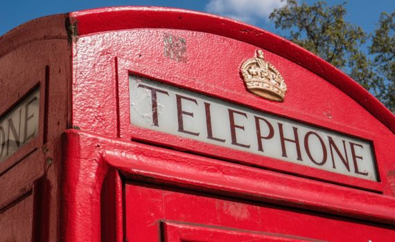 Red telephone booth