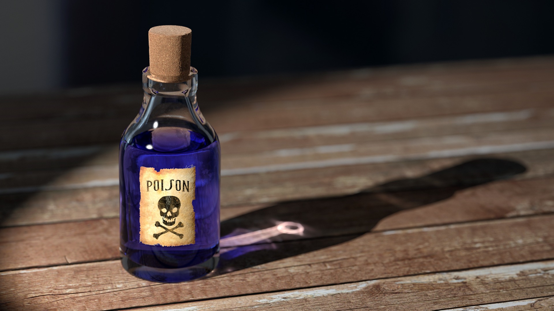 Poison bottle. 
